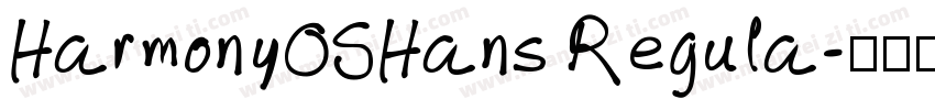 HarmonyOSHans Regula字体转换